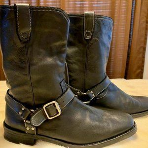 John Varvatos Men's Harness/Buckle Moto Boot - 13